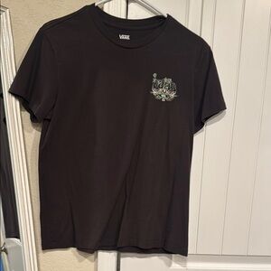 Vans Black Graphic women T-Shirt